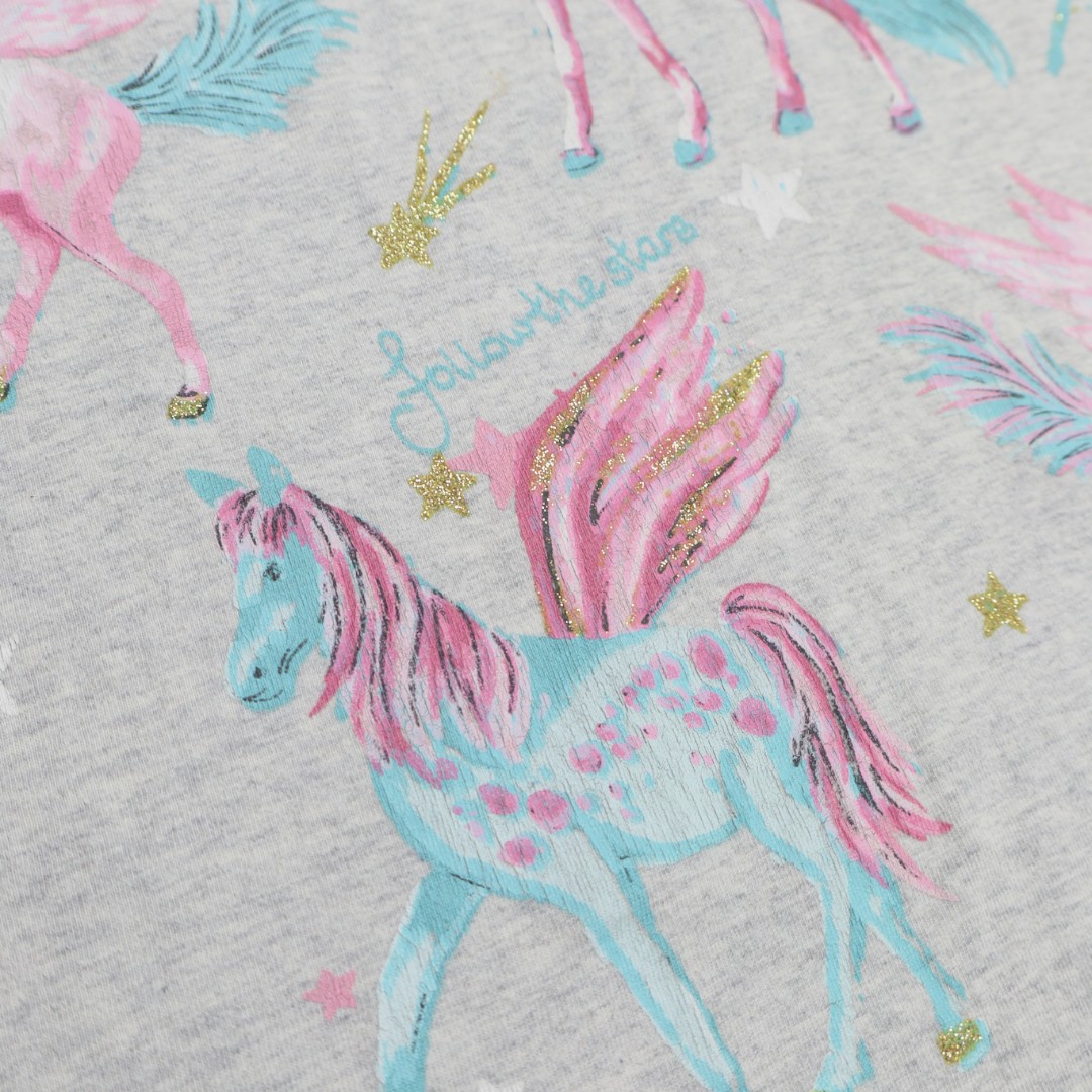 Main Monsoon, T-Shirt Grey Unicorns , 12-13 Years F9B9420616BF/1 image