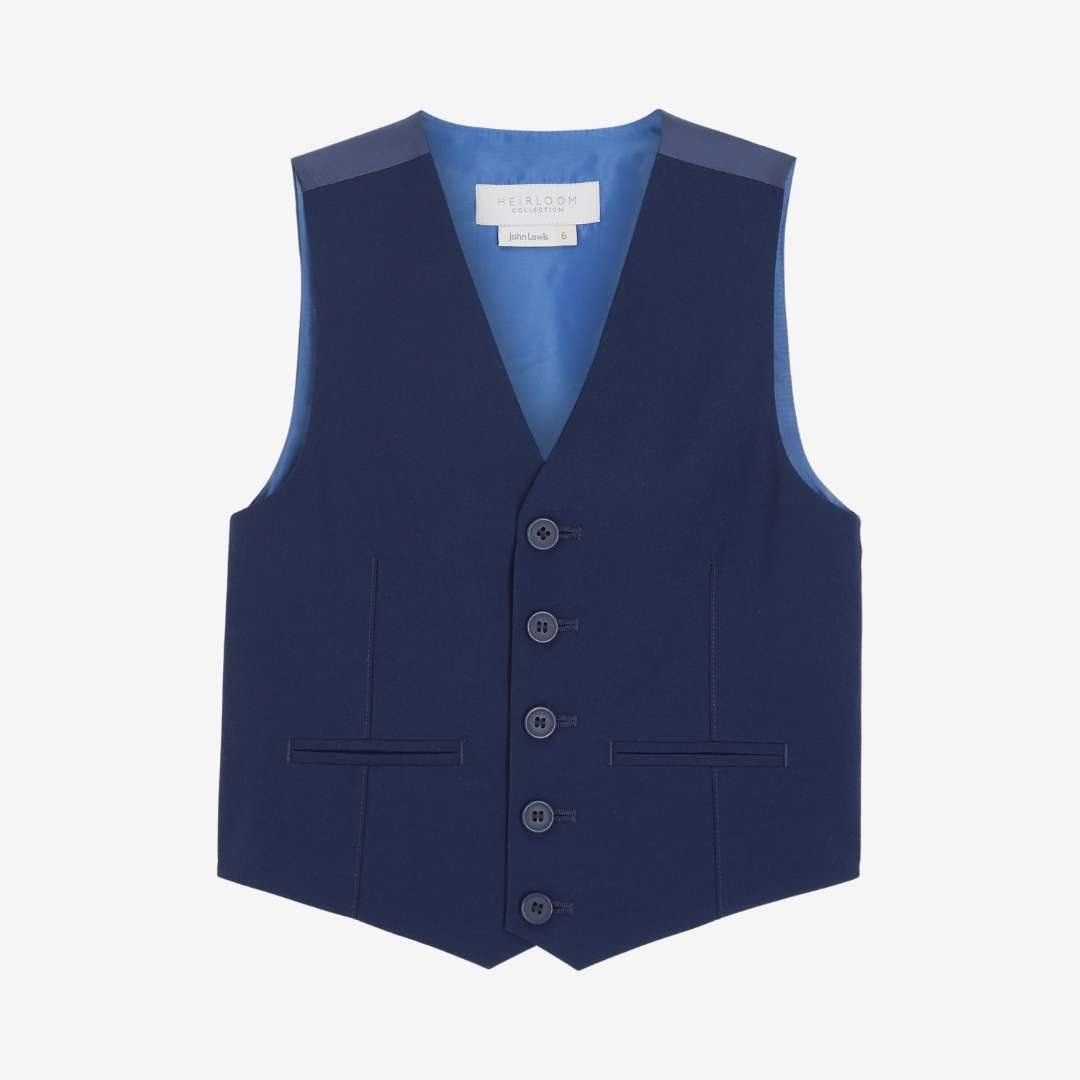 John Lewis, Heirloom Collection  Twill Suit Waistcoat, 3-4 Years 2152398/8