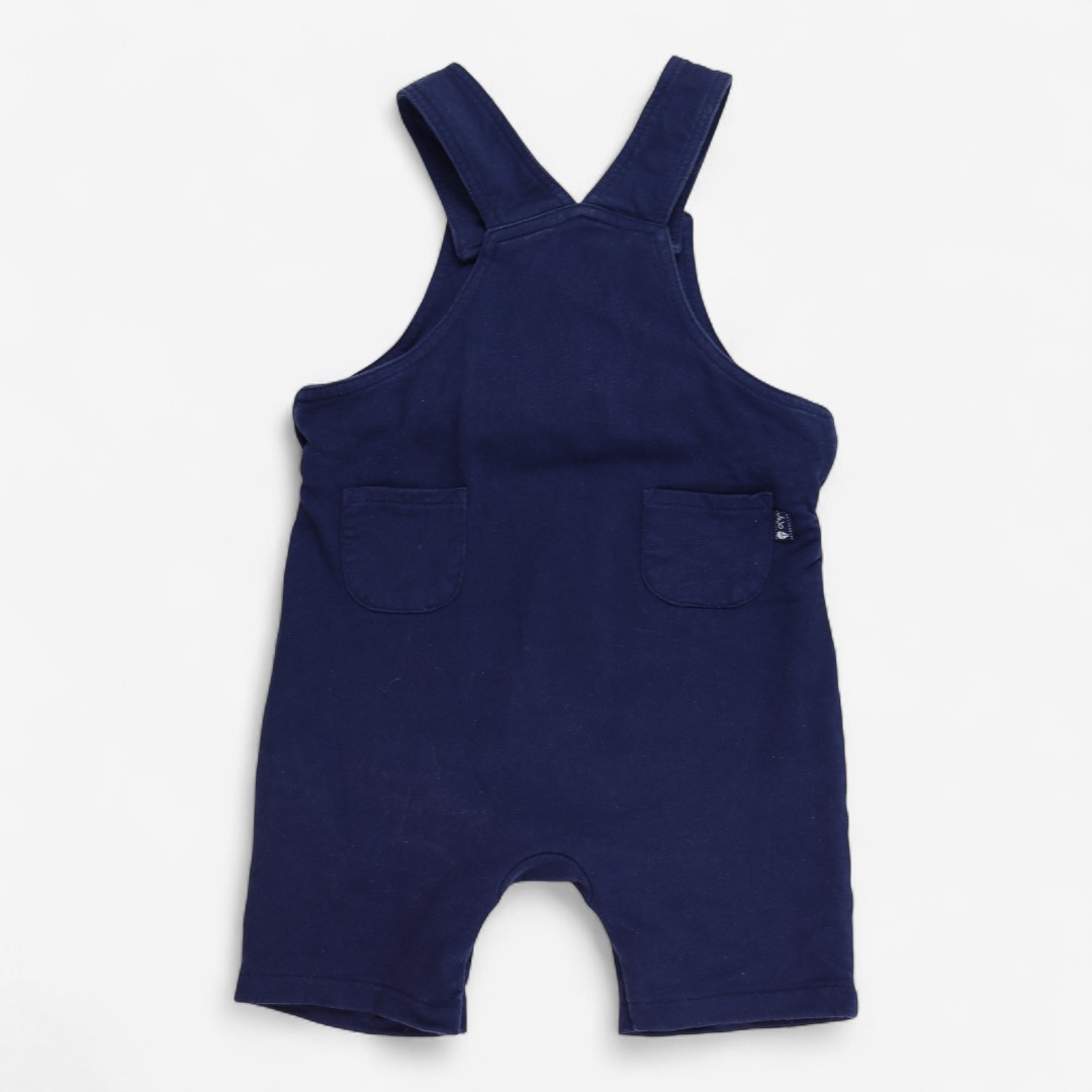 Thumbnail image 2 of Jojo Maman Bébé, Dungarees Jersey Chameleon Applique, 6-12 Months F36D39F72CA3/1