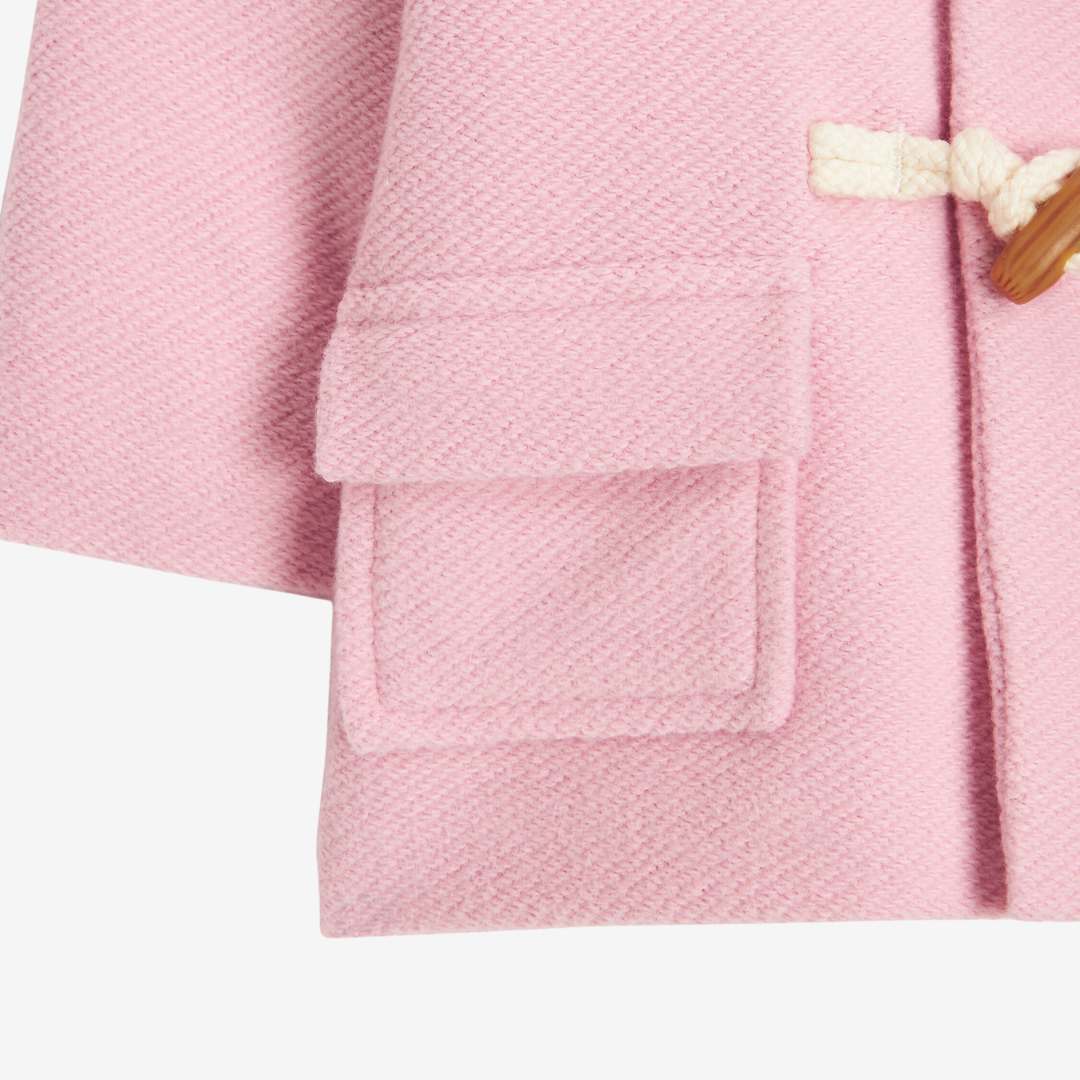 Pink duffle coat on sale