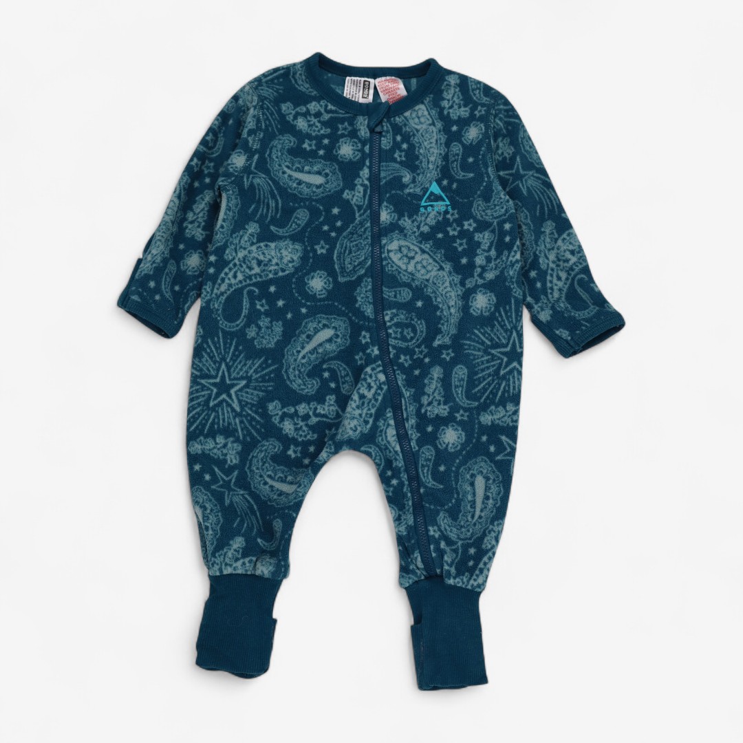 Bonds, Sleepsuit Fleece Green Pattern, 3-6 Months 6D96F46AB633/1